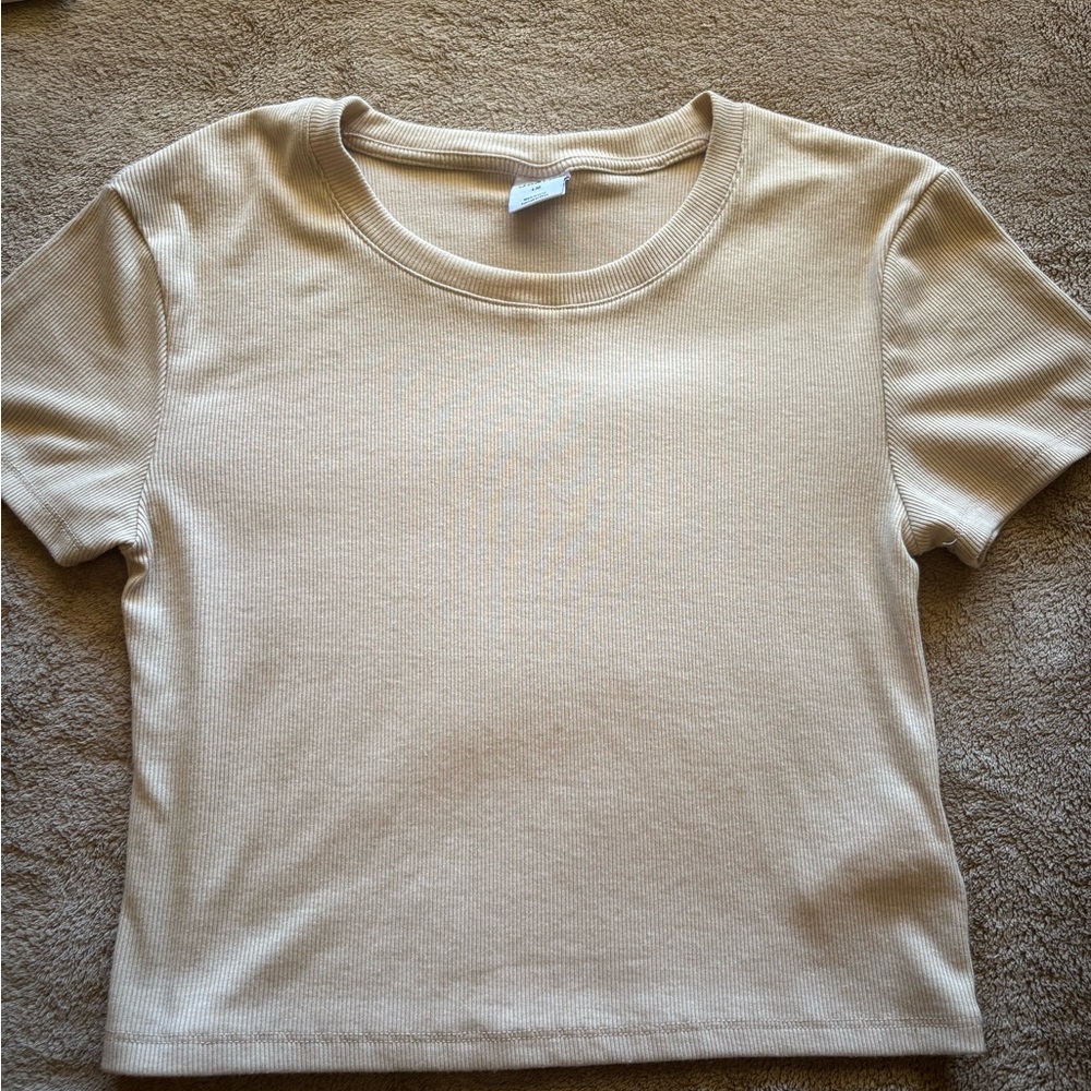 Tan crop top